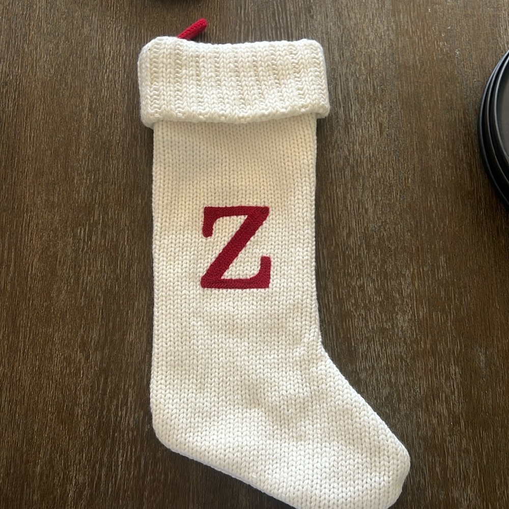 Z Christmas stocking